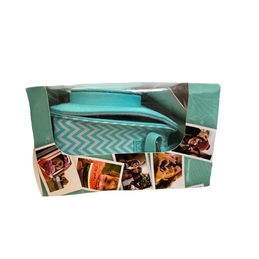Fujifilm Instax Mini 7S Groovy Case Aqua Blue Camera Bag w/ Strap New‎ Open Box